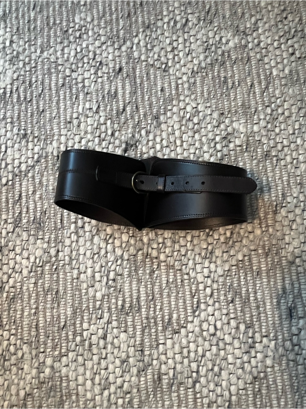 Women’s Wide Brown Leather Waist Belt